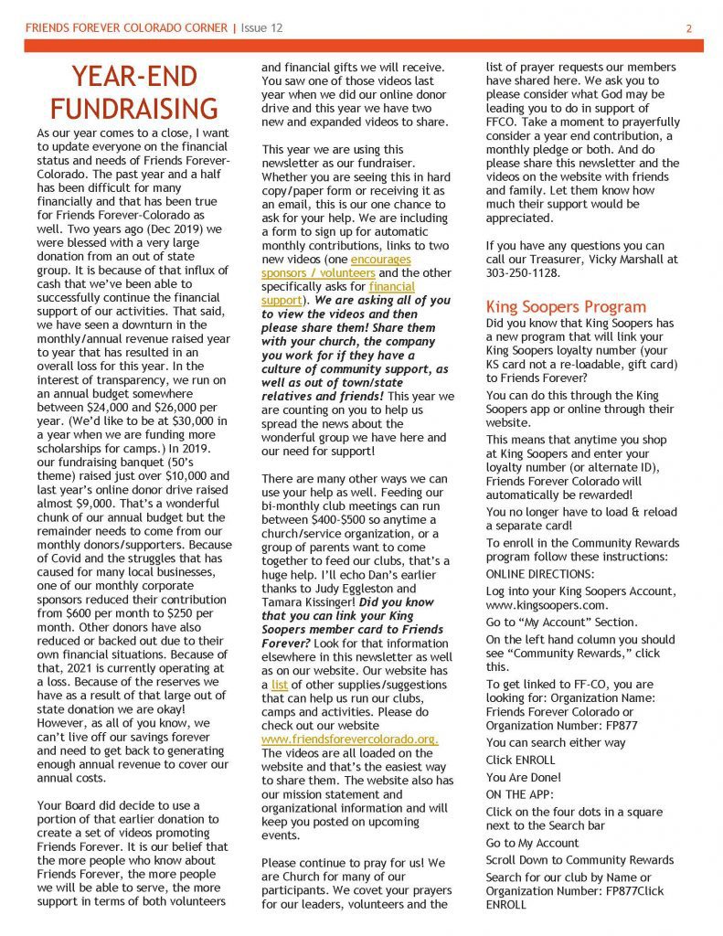 Newsletter 2021 page 2