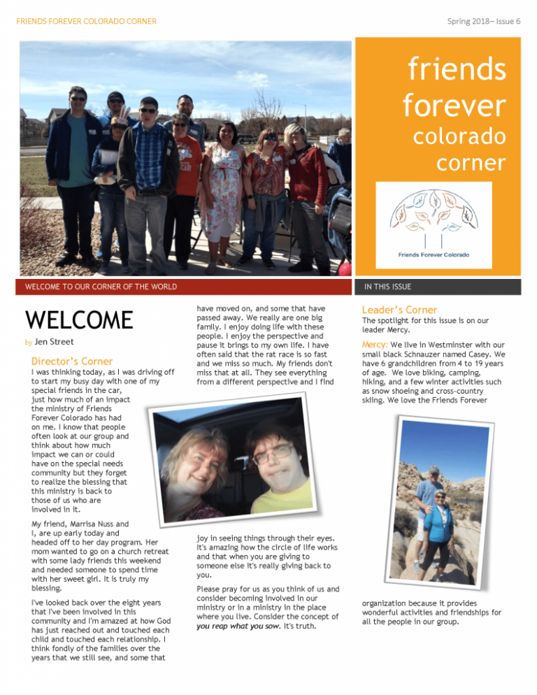 Newsletter Spring 2018 page 1