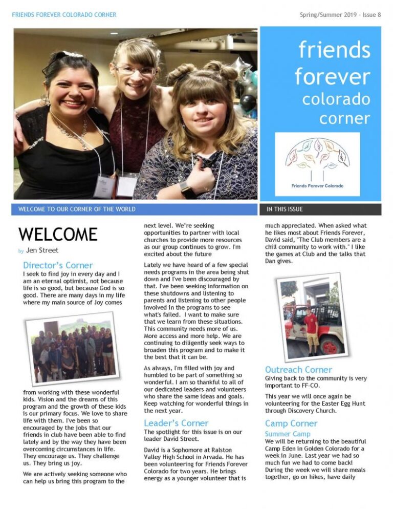 Newsletter Spring 2019 page 1