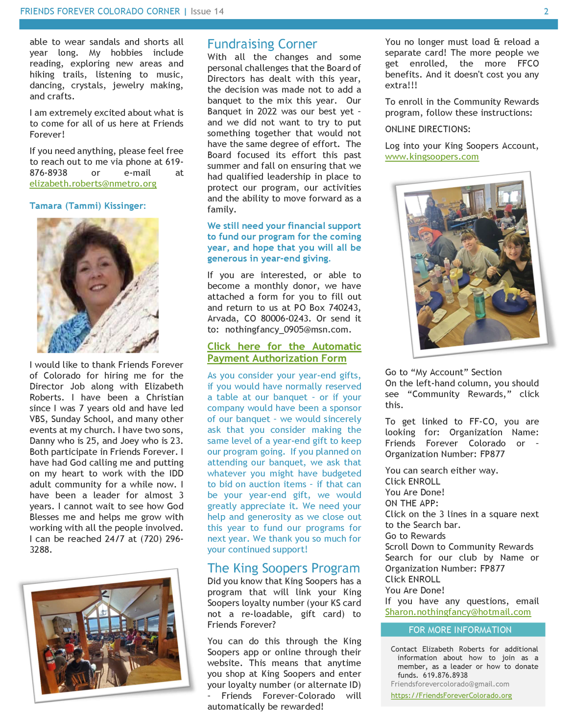 Newsletter winter 2023 page 2
